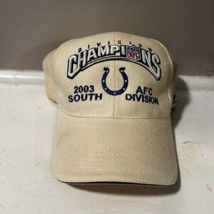 Vintage 2003 Indianapolis colts division champions embroidered ballcap